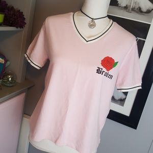 Forever 21 pink v neck